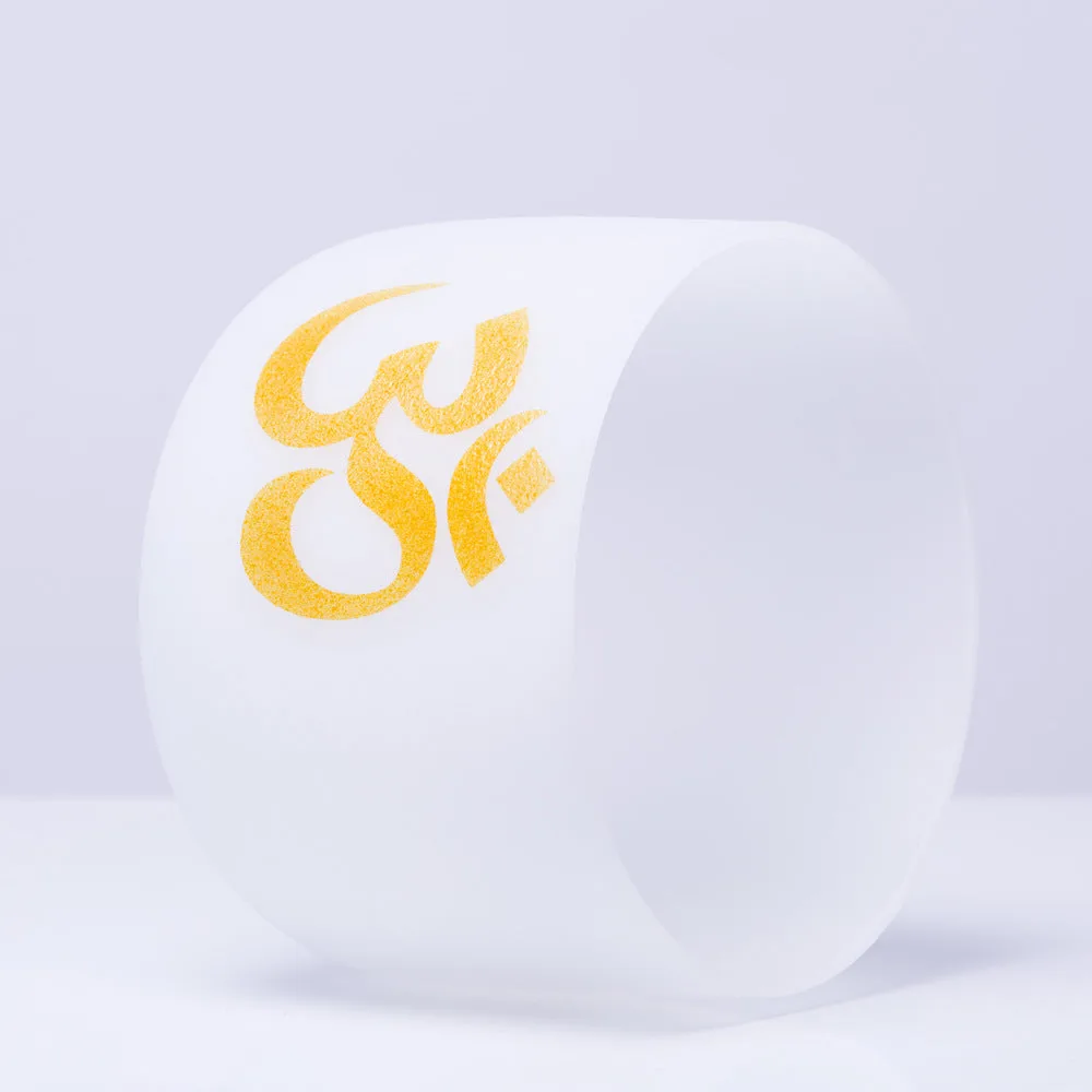 Mythstone OM Crystal Sound Bowl Meditation Handcrafted for Mindfulness and Protection Singing Bowl - Image 3