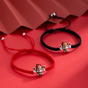 Mythstone God of Wealth Handmade Thread Luck Strength Braid Bracelet