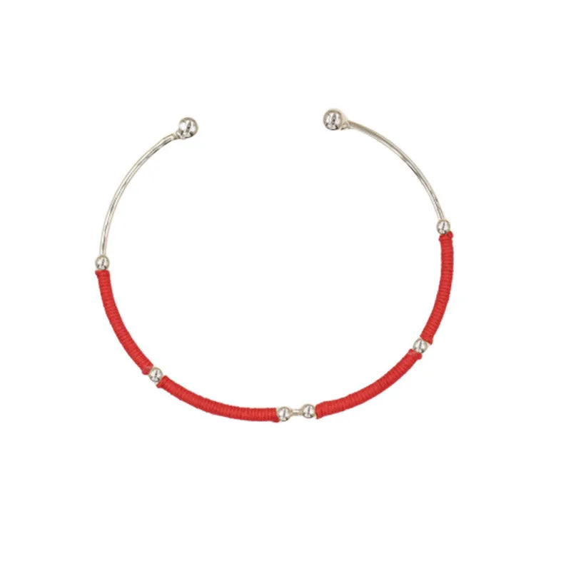 Mythstone Red String Blessing Protection Cuff Bracelet - Image 7