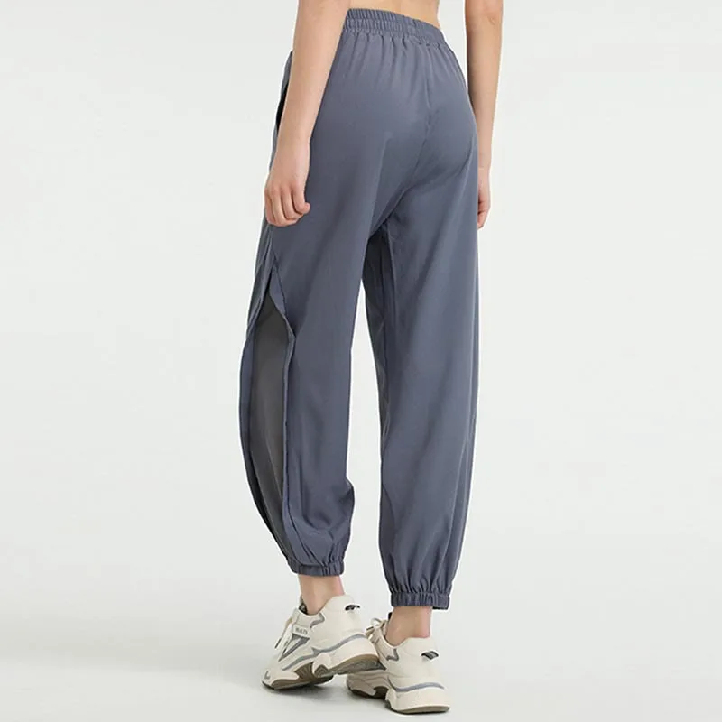 Mythstone High Waist Loose Fitness Yoga Sports Track Pants With Pockets - Image 4