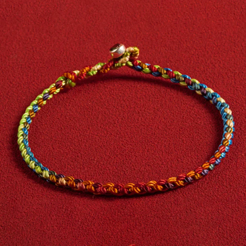 Mythstones "May you be blessed with peace and safety in all four seasons" Lucky Multicolored Bracelet - Image 12