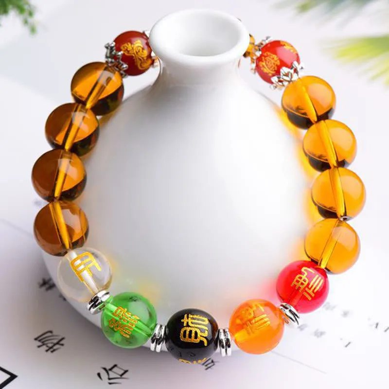 Mythstone Natural Citrine Fortune Happiness Bracelet - Image 6