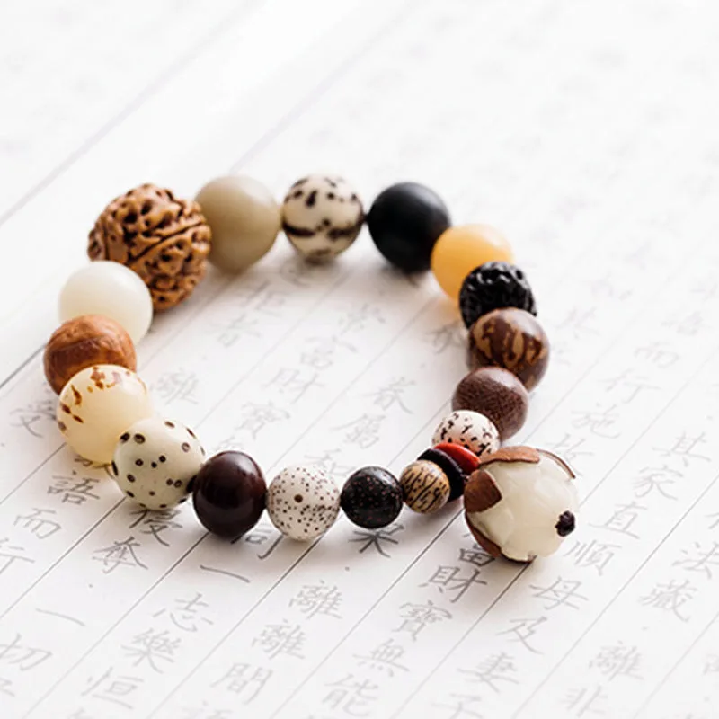 Mythstone Bodhi Seed Lotus Wisdom Peace Wrist Mala Bracelet - Image 17