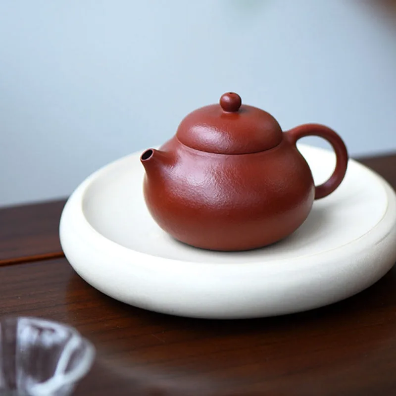 Mythstone Yixing All Handmade Wen Dan Brown Purple Clay Kung Fu Teapot - Image 2