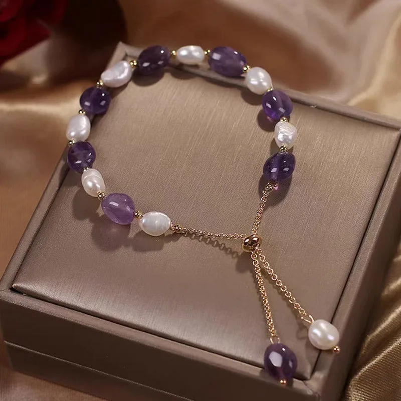 Mythstone Natural Blue Aventurine Crystal Pearl Bead Healing Bracelet - Image 12