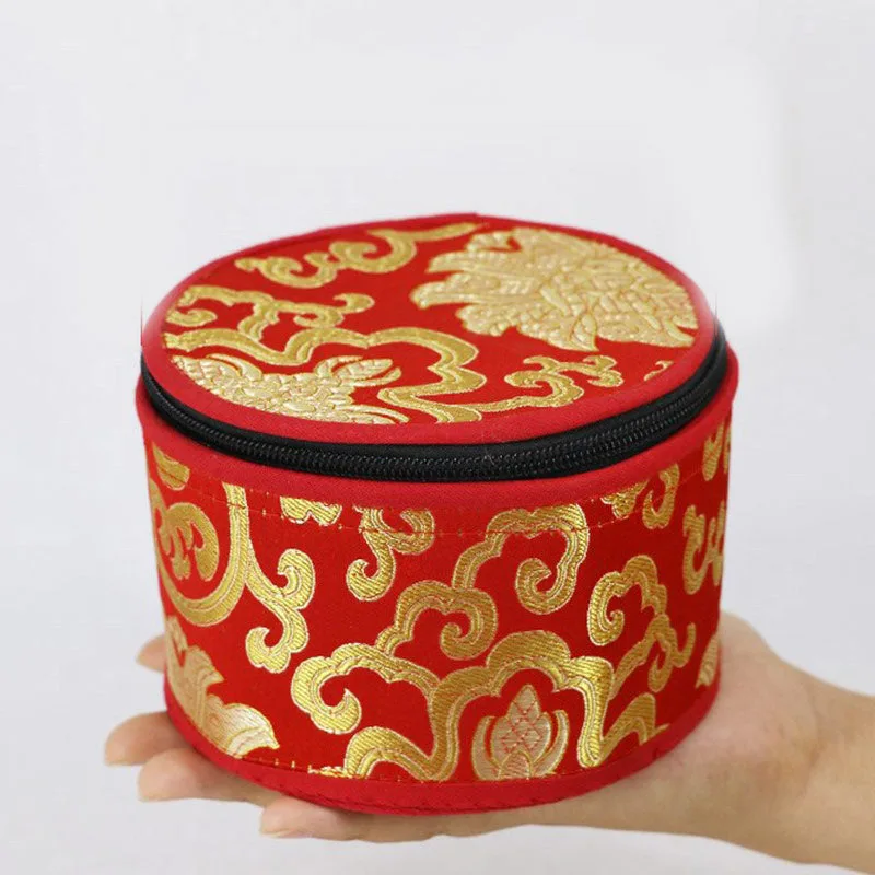 Mythstone Tibetan Singing Bowl Storage Bag with Zipper Closure Decoration - Image 2