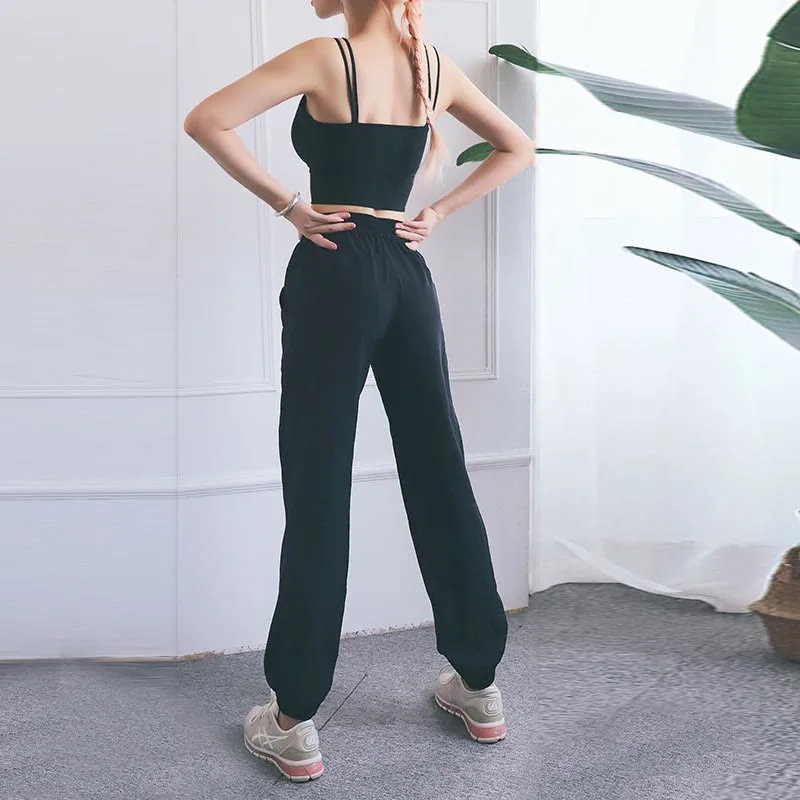 Mythstone High Waist Fitness Yoga Sports Jogger Track Pants With Pockets Sweatpants - Image 21