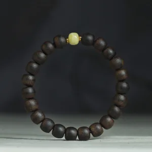 Mythstone Rare Brunei Agarwood Amber Balance Peace Calm Bracelet