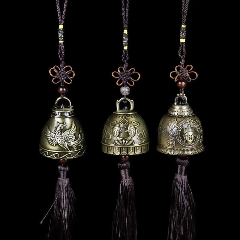 Mythstone - Feng Shui Buddha Koi Fish Phoenix Wind Chime Bell Luck Wall Hanging Decoration - Image 2