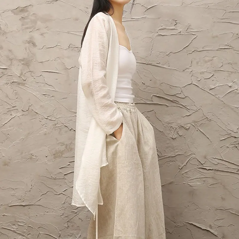 Mythstone Simple White Beige Pattern Meditation Spiritual Zen Practice Yoga Clothing Women's Clothes - Image 4