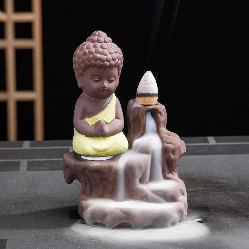 Mythstones Backflow Smoke Fountain Ceramic Blessing Incense Burner Decoration - Image 10