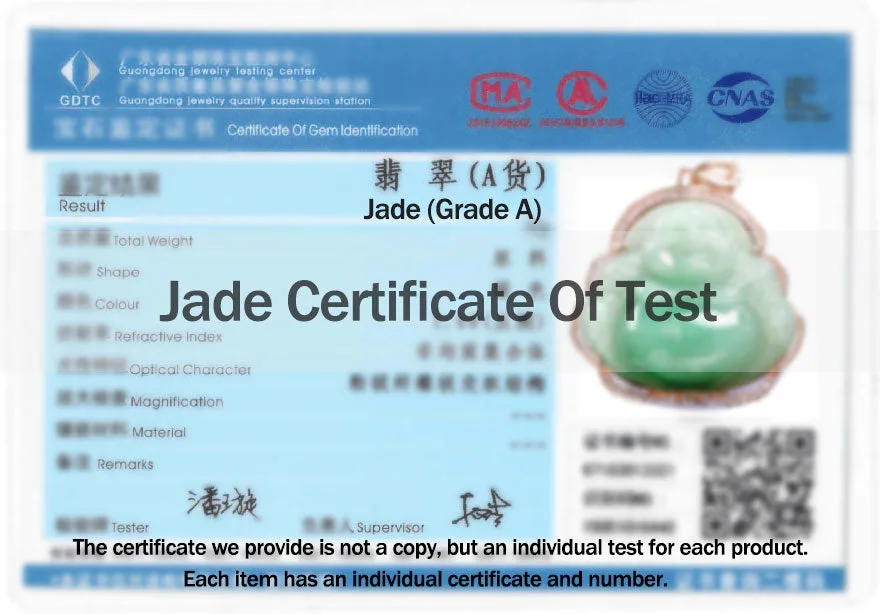 925 Sterling Silver Laughing Buddha Natural Jade Prosperity Necklace Chain Pendant - Image 14