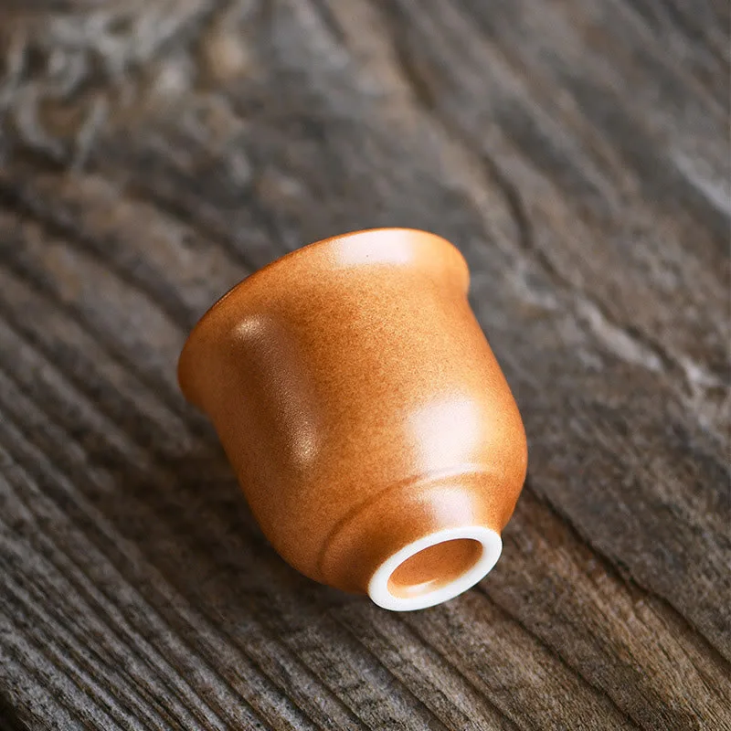 Mythstone Small Dunhuang Frescoes Lotus Ceramic Teacup Kung Fu Tea Cup 90ml - Image 4