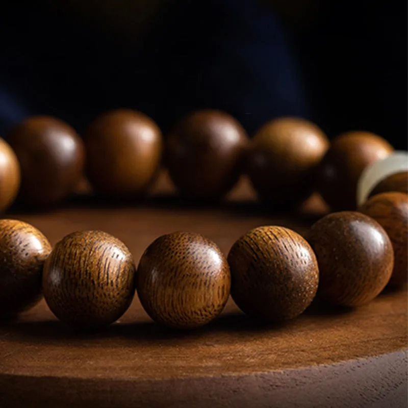 Mythstone Chinese Zodiac Natal Buddha Kalimantan Agarwood Jade 925 Sterling Silver Bracelet - Image 39