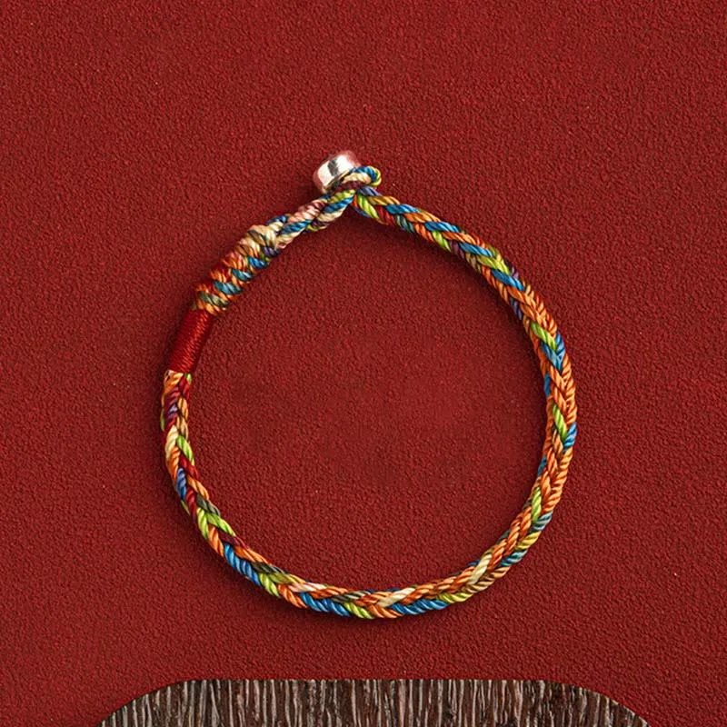 Mythstones "May you be healthy and happy" Lucky Multicolored Bracelet - Image 6