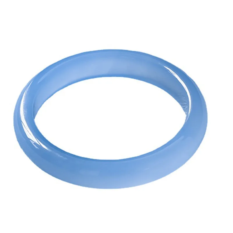 Mythstone Blue Chalcedony Emotional Balance Bracelet Bangle - Image 6