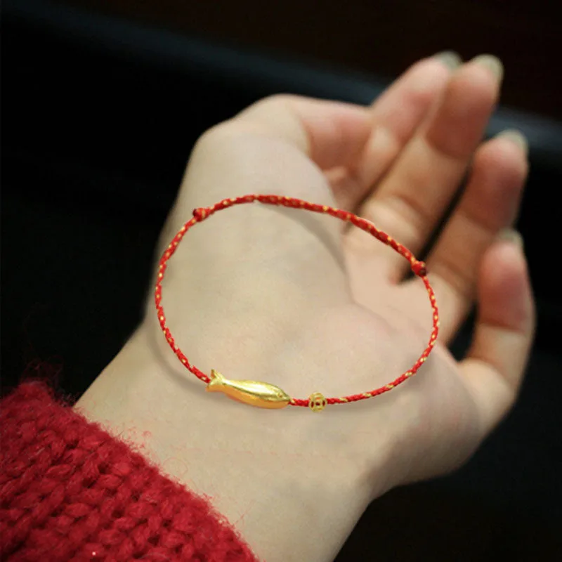 Mythstone 14K Gold Plated Koi Fish Luck Wealth Braided Bracelet - Image 9