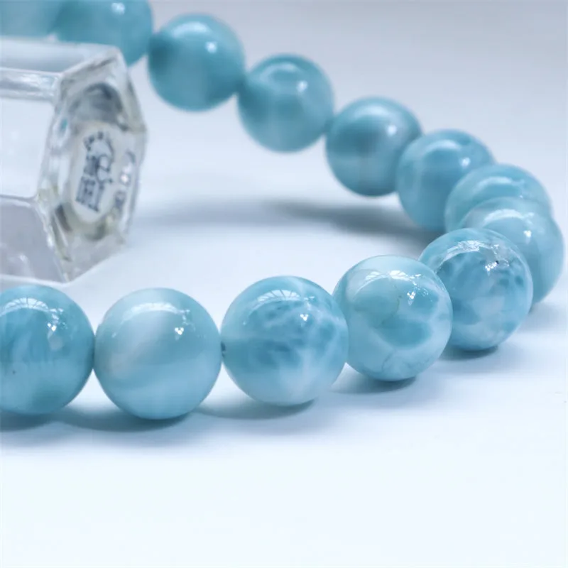 Mythstone Natural Larimar Wisdom Confidence Bracelet - Image 6