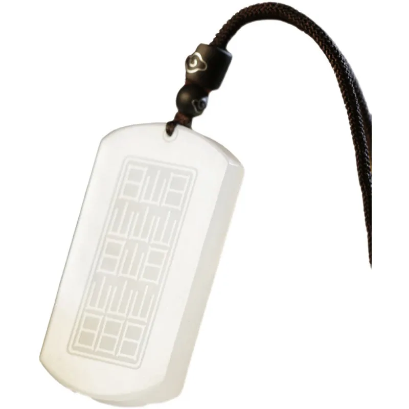 Mythstone White Jade PiXiu Yin Yang Luck Protection Necklace Pendant - Image 12