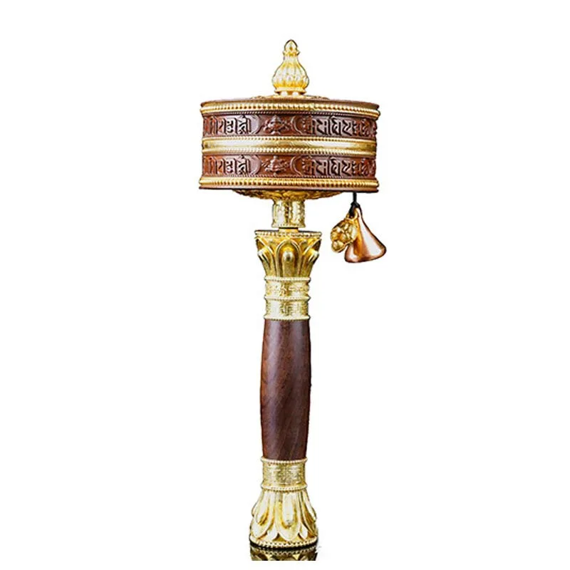 Mythstone Tibetan Prayer Wheel Six True Words Copper Balance Decoration - Image 12