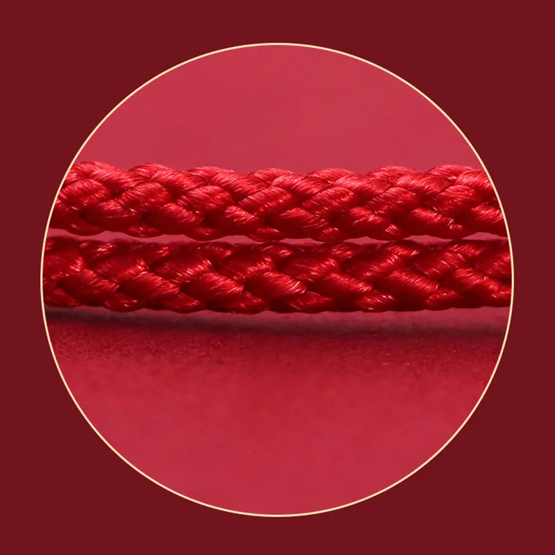 Mythstone 999 Sterling Silver Bean Design Luck Connection Handmade Braided Bracelet - Image 6