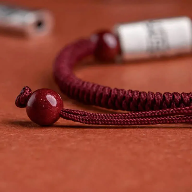 Mythstone 925 Sterling Silver 12 Chinese Zodiac Cinnabar String Bracelet - Image 11