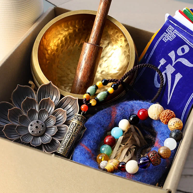 Mythstone - Tibetan Create a Deeper Spiritual Connection Meditation Gift Bundle