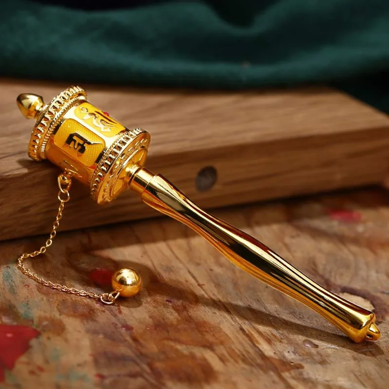 Mythstone Tibetan Prayer Wheel Six True Words Blessing Meditation Decoration - Image 2