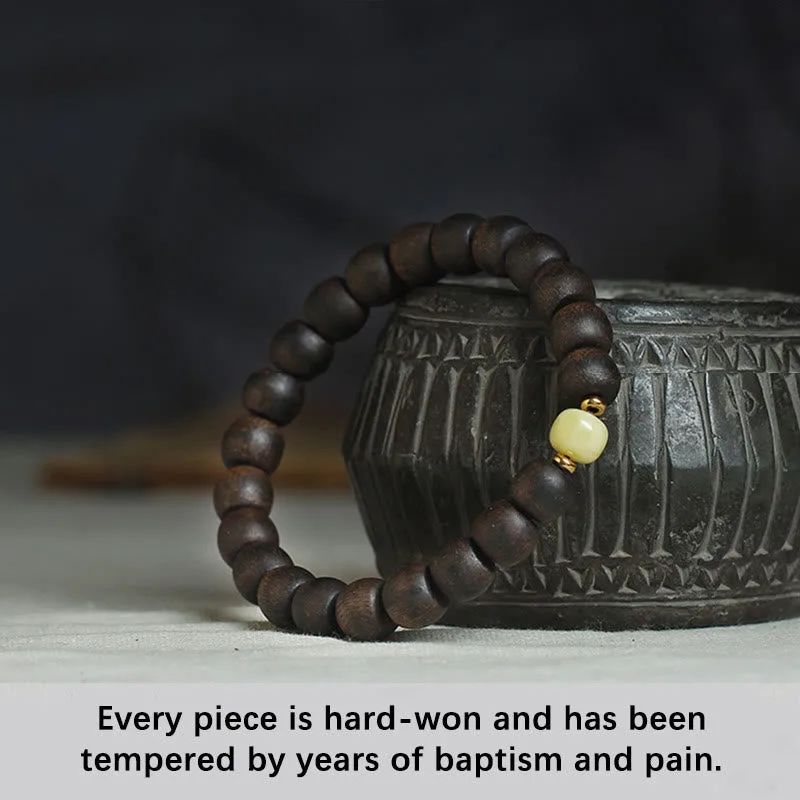 Mythstone Rare Brunei Agarwood Amber Balance Peace Calm Bracelet - Image 14