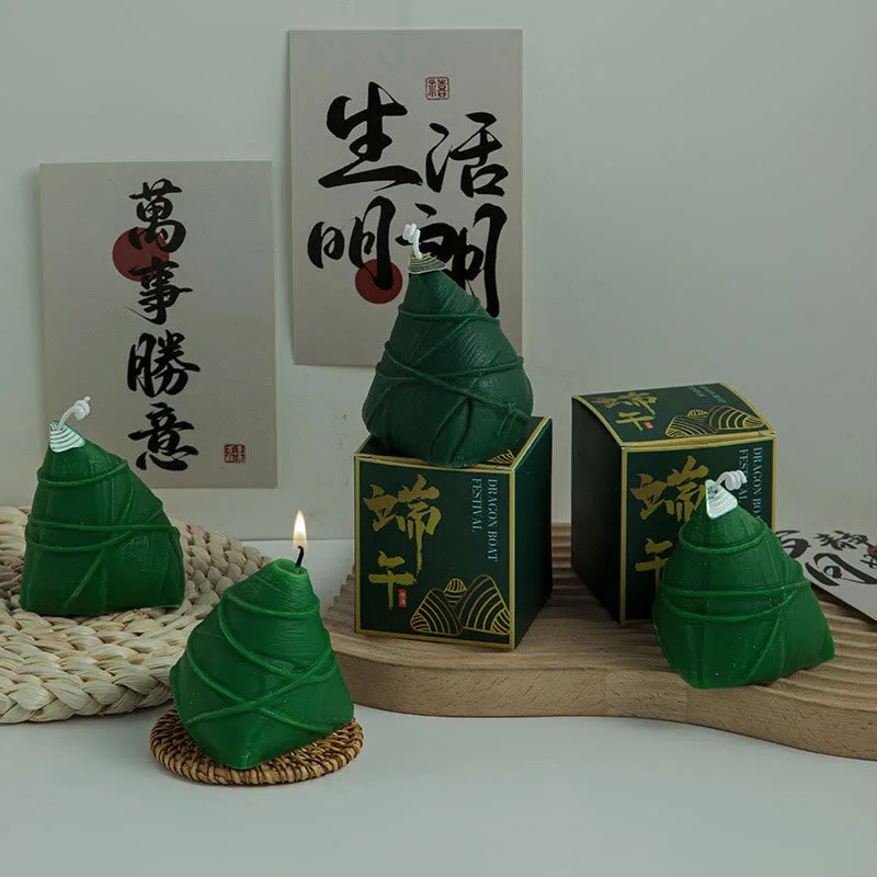 Mythstone Dragon Boat Festival Zongzi Pattern Scented Candle Gift For Family Friends - Image 3