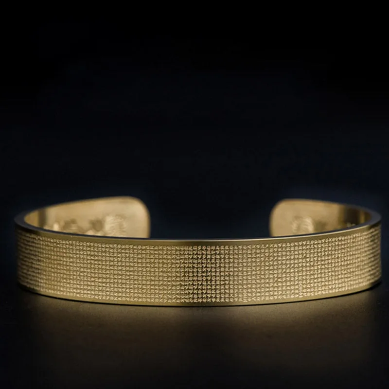 Mythstone Shurangama Mantra Engraving Titanium Steel Blessing Bracelet - Image 6