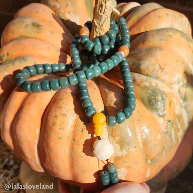 Mythstone Lotus Cyan Bodhi Seed Success Bracelet - Image 3
